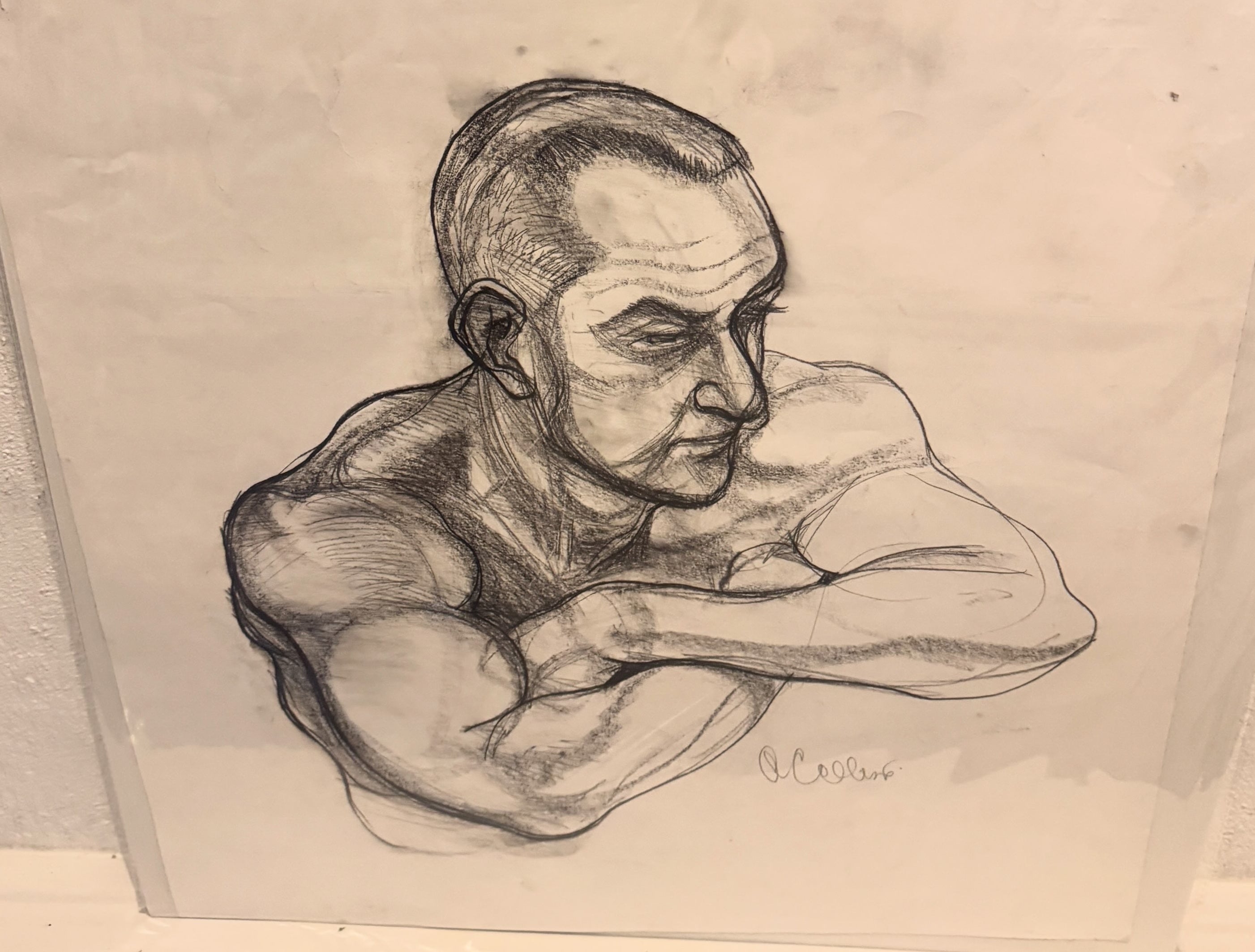 Original A1 Charcoal by Adrian Collins