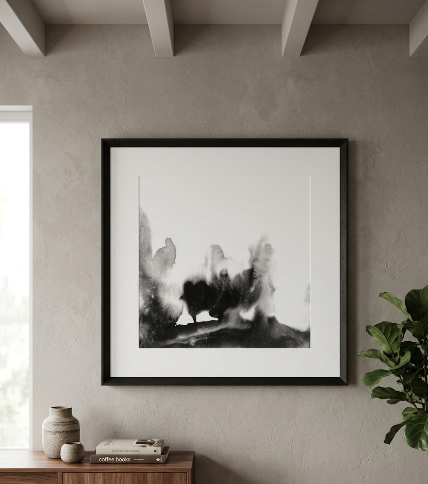 Black Shadow Print