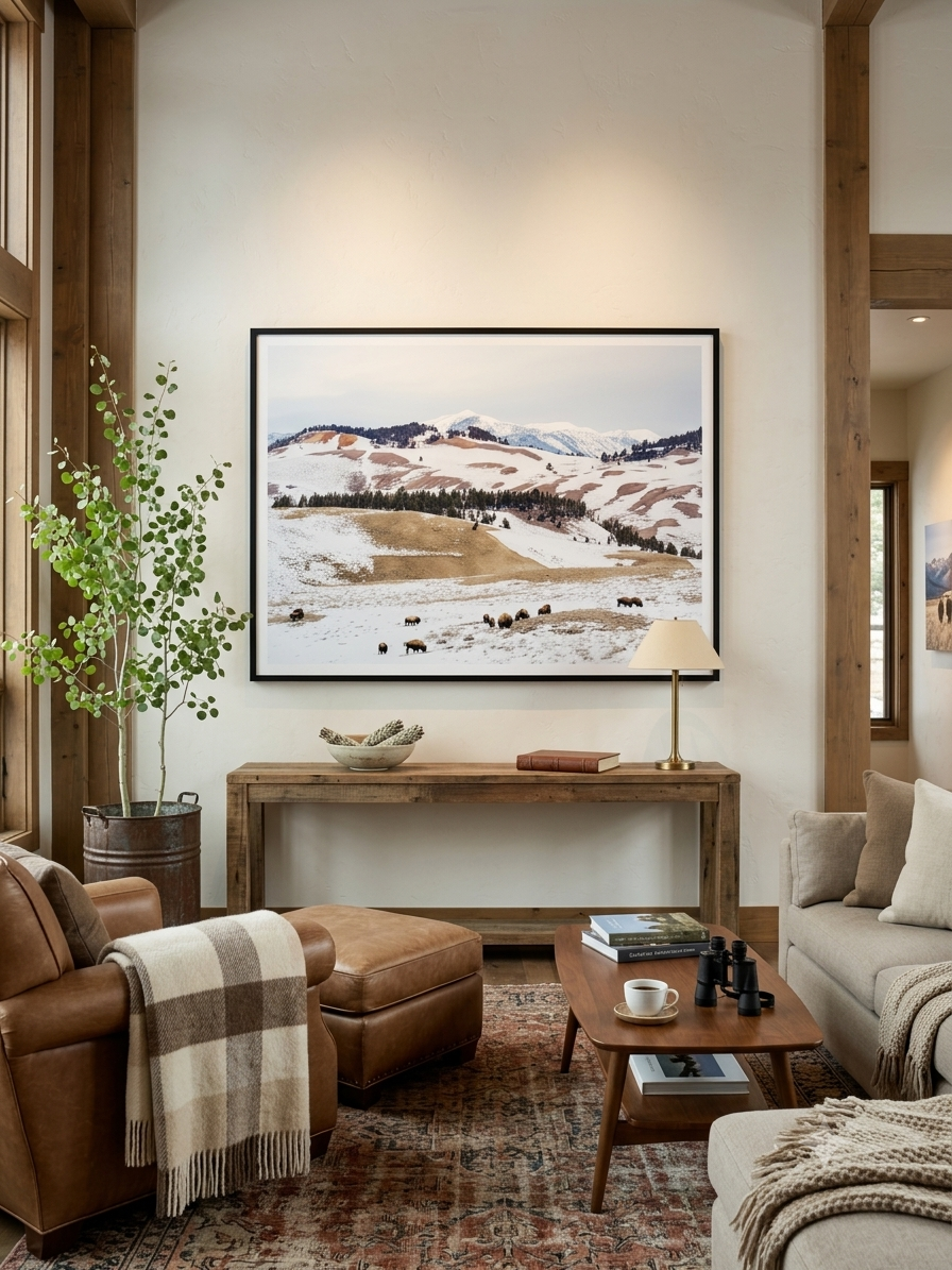 Snowy Mountains Print - Large