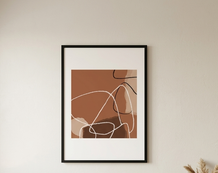 Brown Print