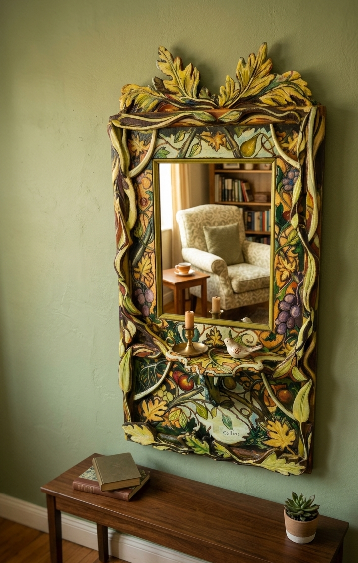 Adrian Collins Original - Green Mirror