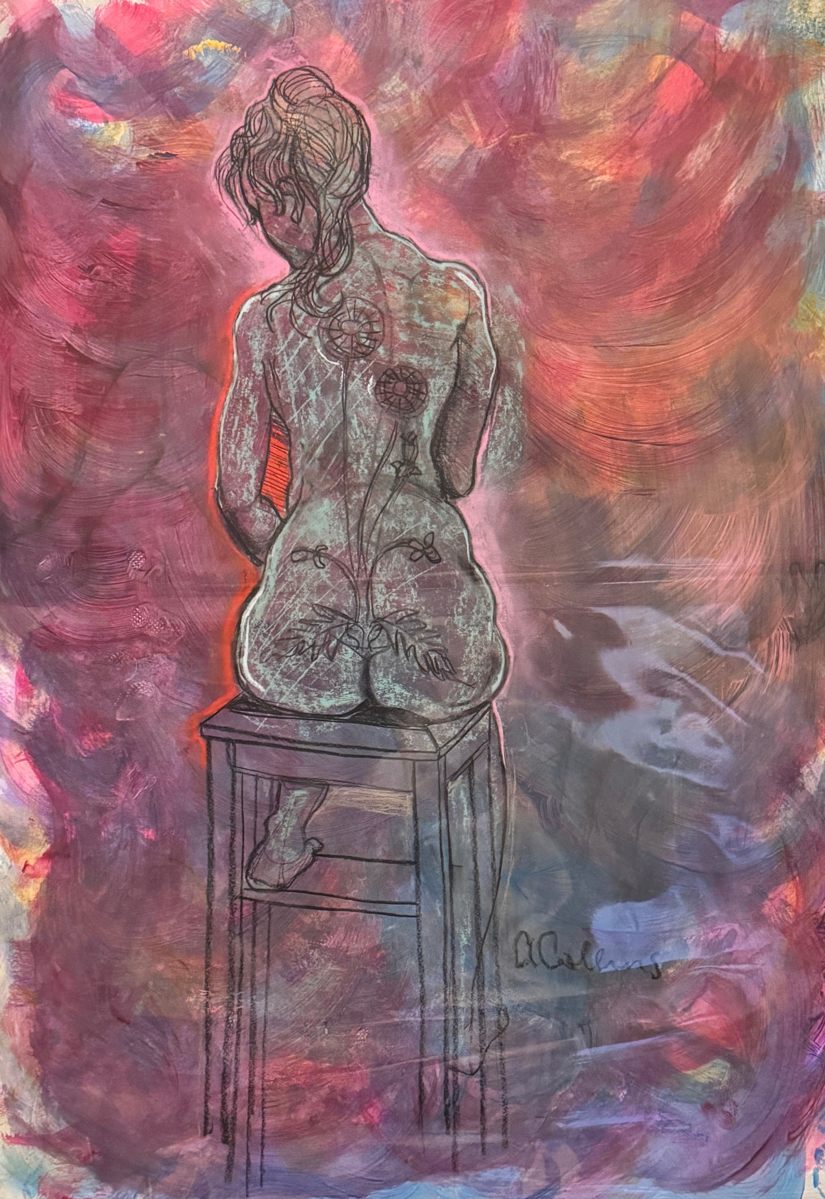 Original A1 Charcoal by Adrian Collins