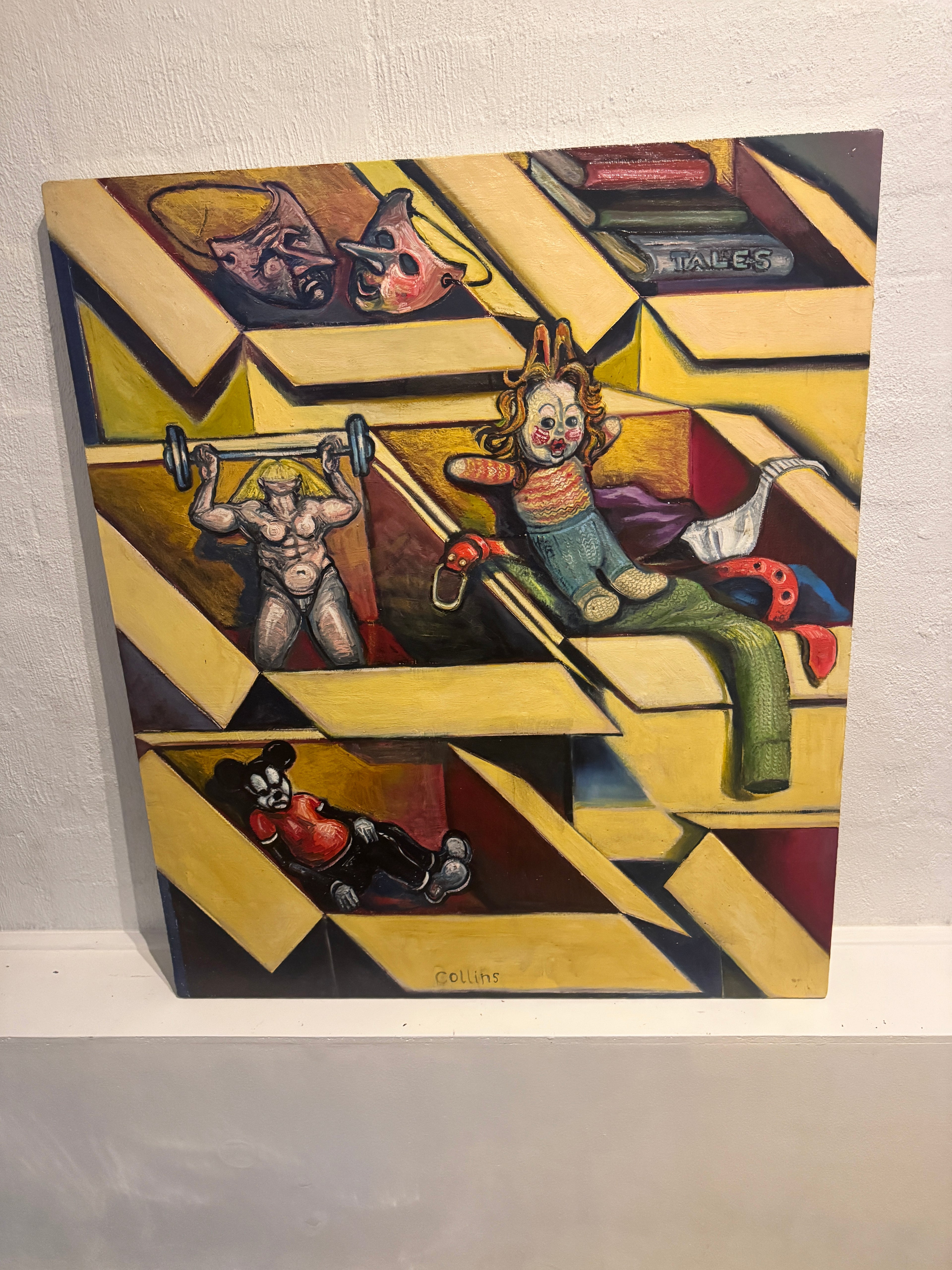 Mickey Collection Boxes - Adrian Collins Original Oil Painting