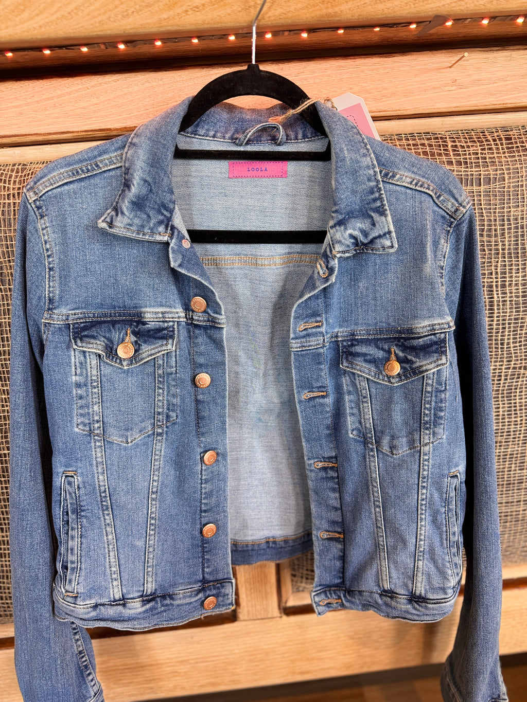 Loola Hand-Painted Denim Jacket