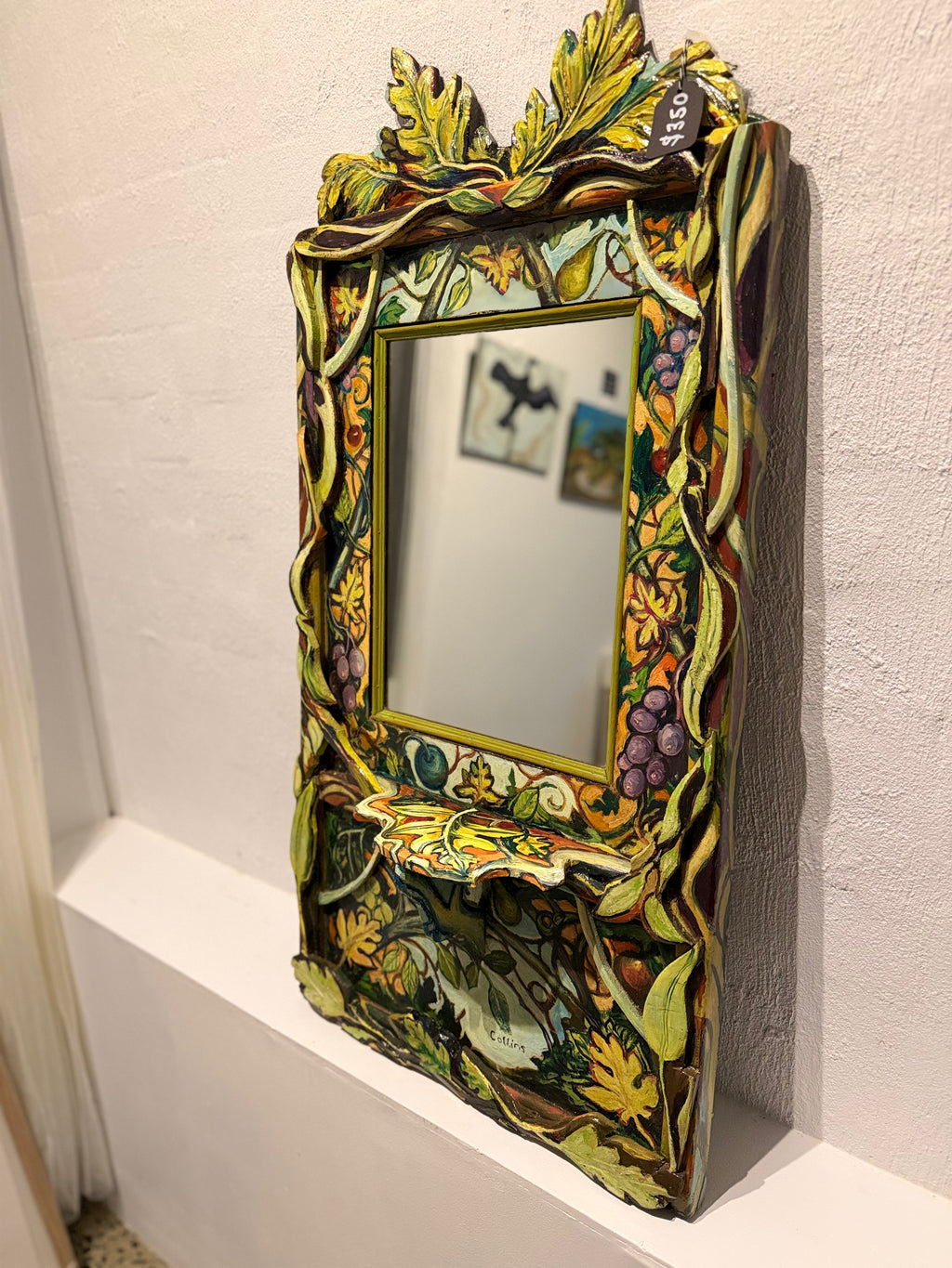 Adrian Collins Original - Green Mirror