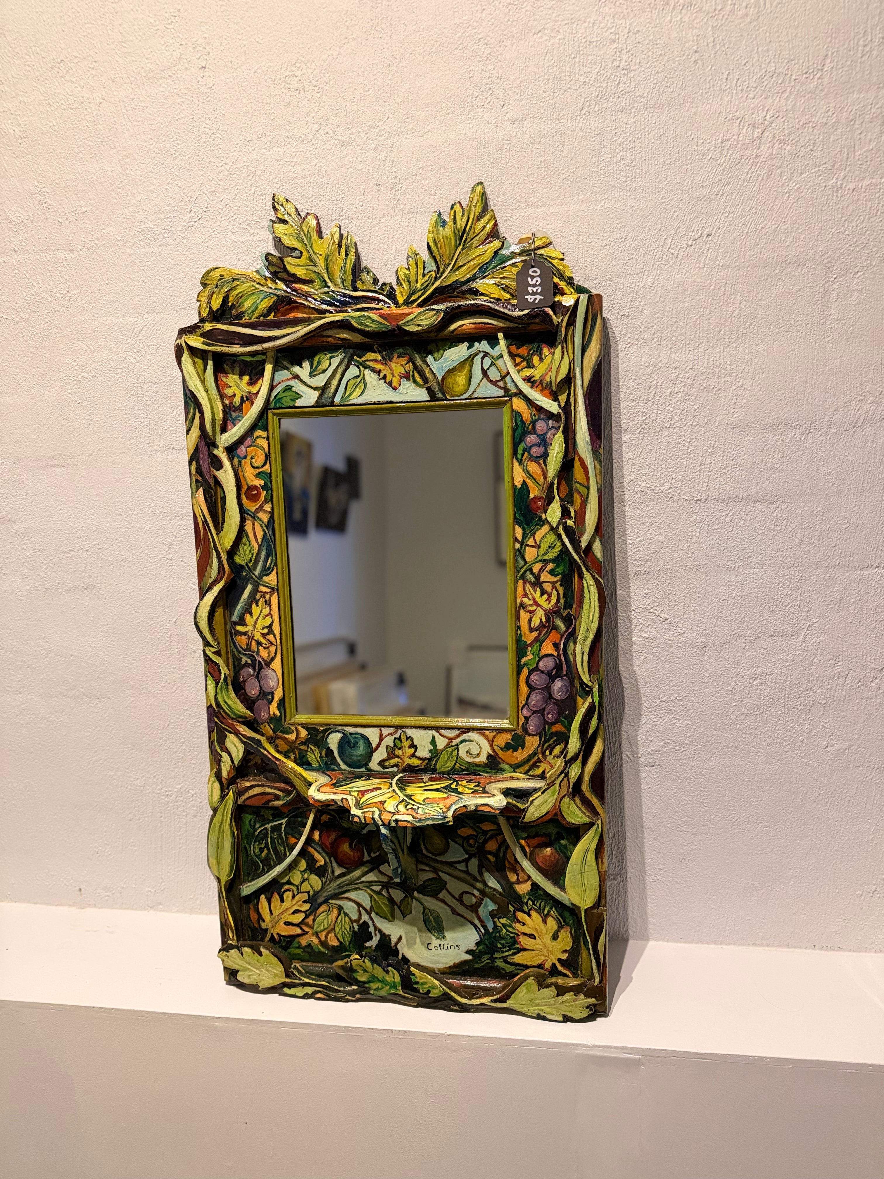 Adrian Collins Original - Green Mirror