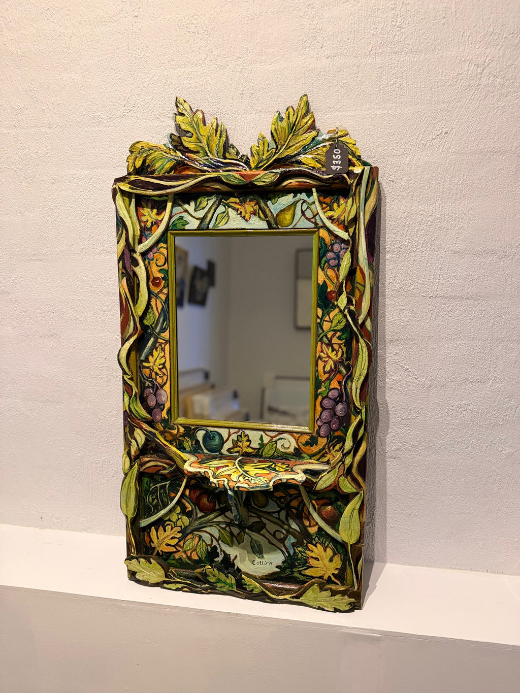 Adrian Collins Original - Green Mirror