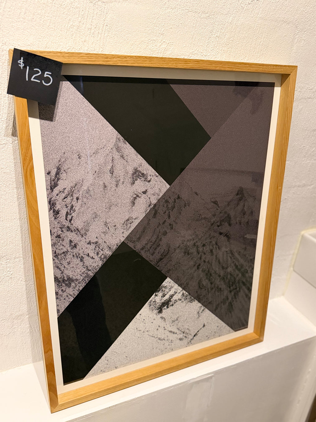 Snowy Mountains Abstract Print