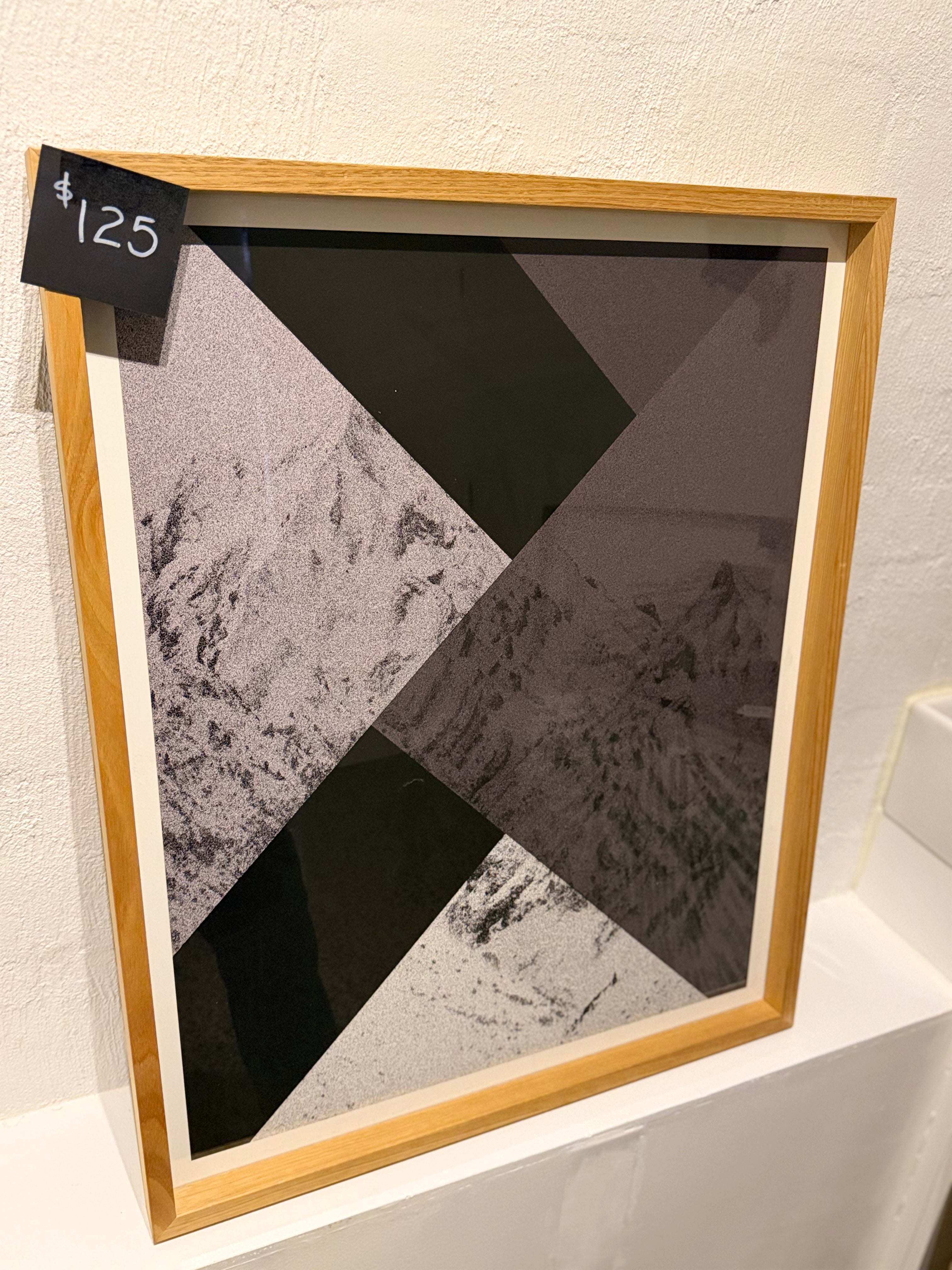 Snowy Mountains Abstract Print