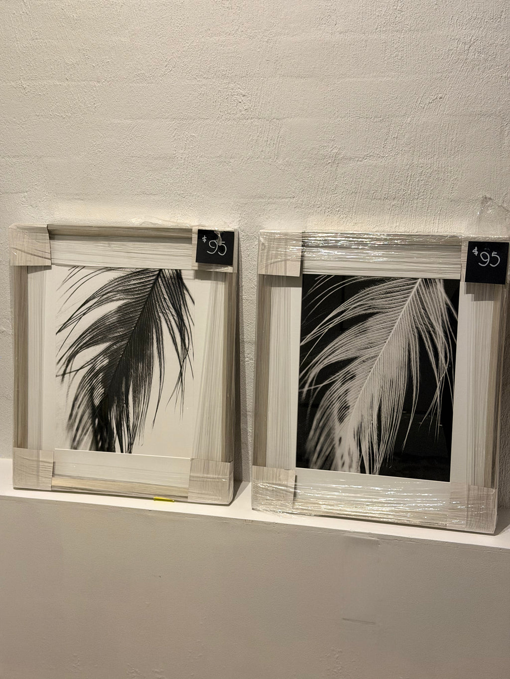 B&W Leaf Pair