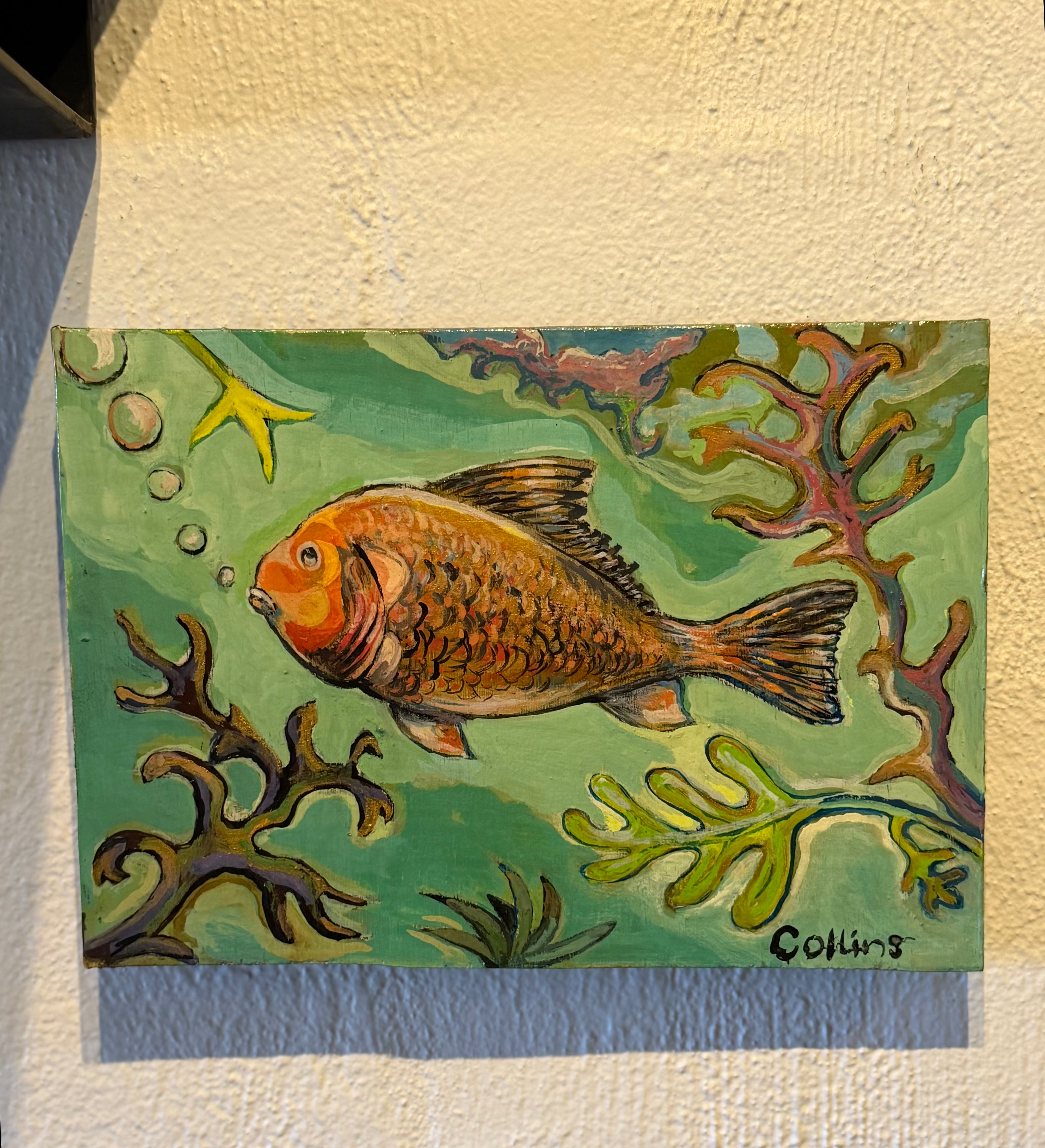 Fish Wooden: Adrian Collins - Original