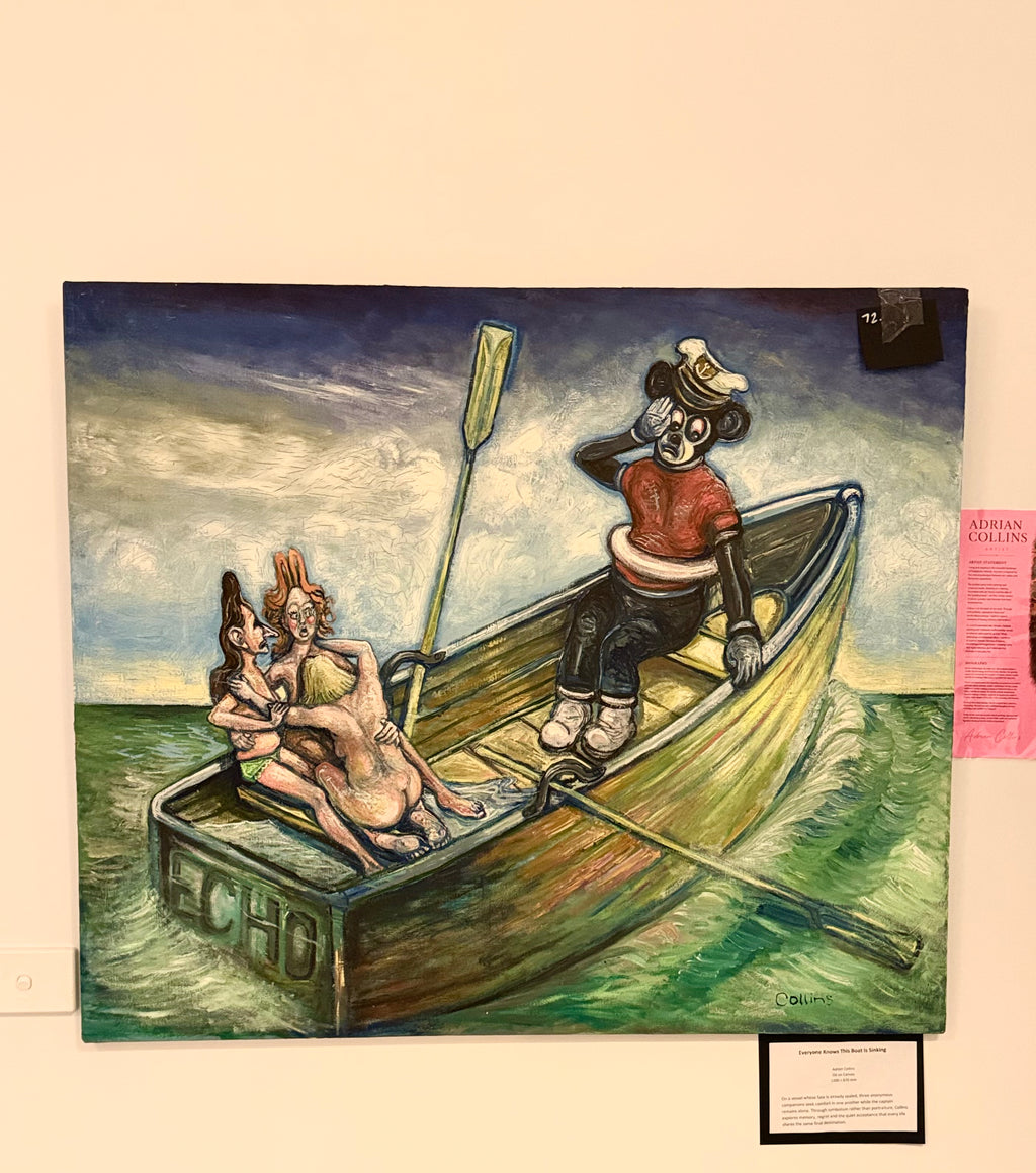 Everyone Knows This Boat Is Sinking - Adrian Collins Original