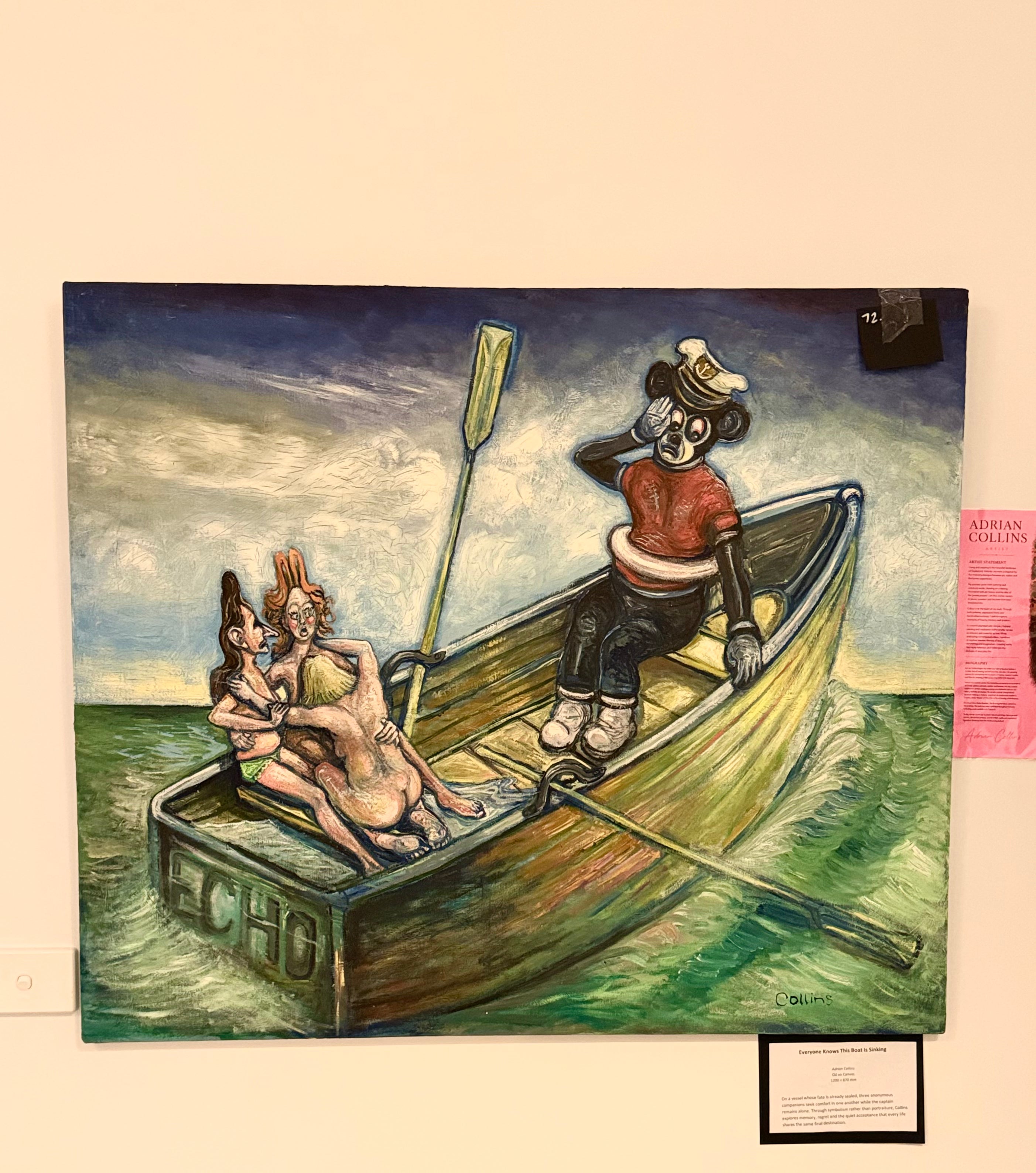 Everyone Knows This Boat Is Sinking - Adrian Collins Original