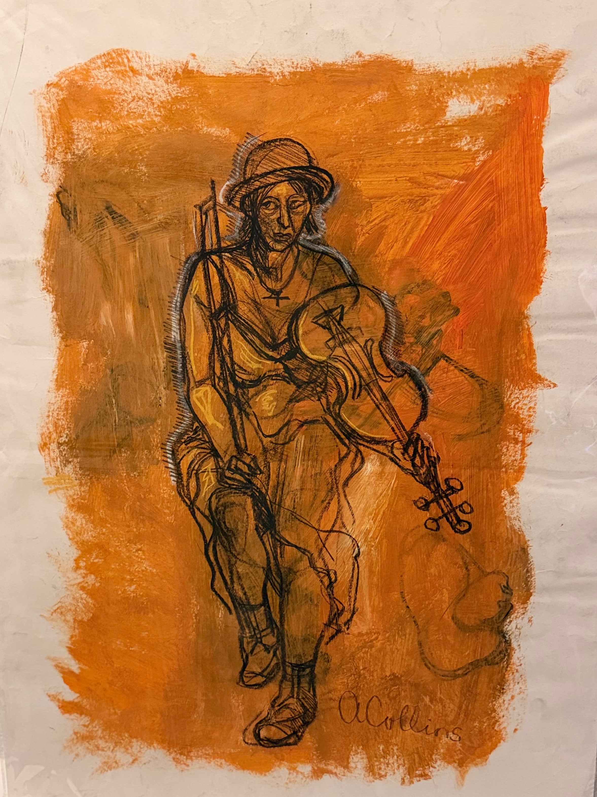 Original A1 Charcoal by Adrian Collins