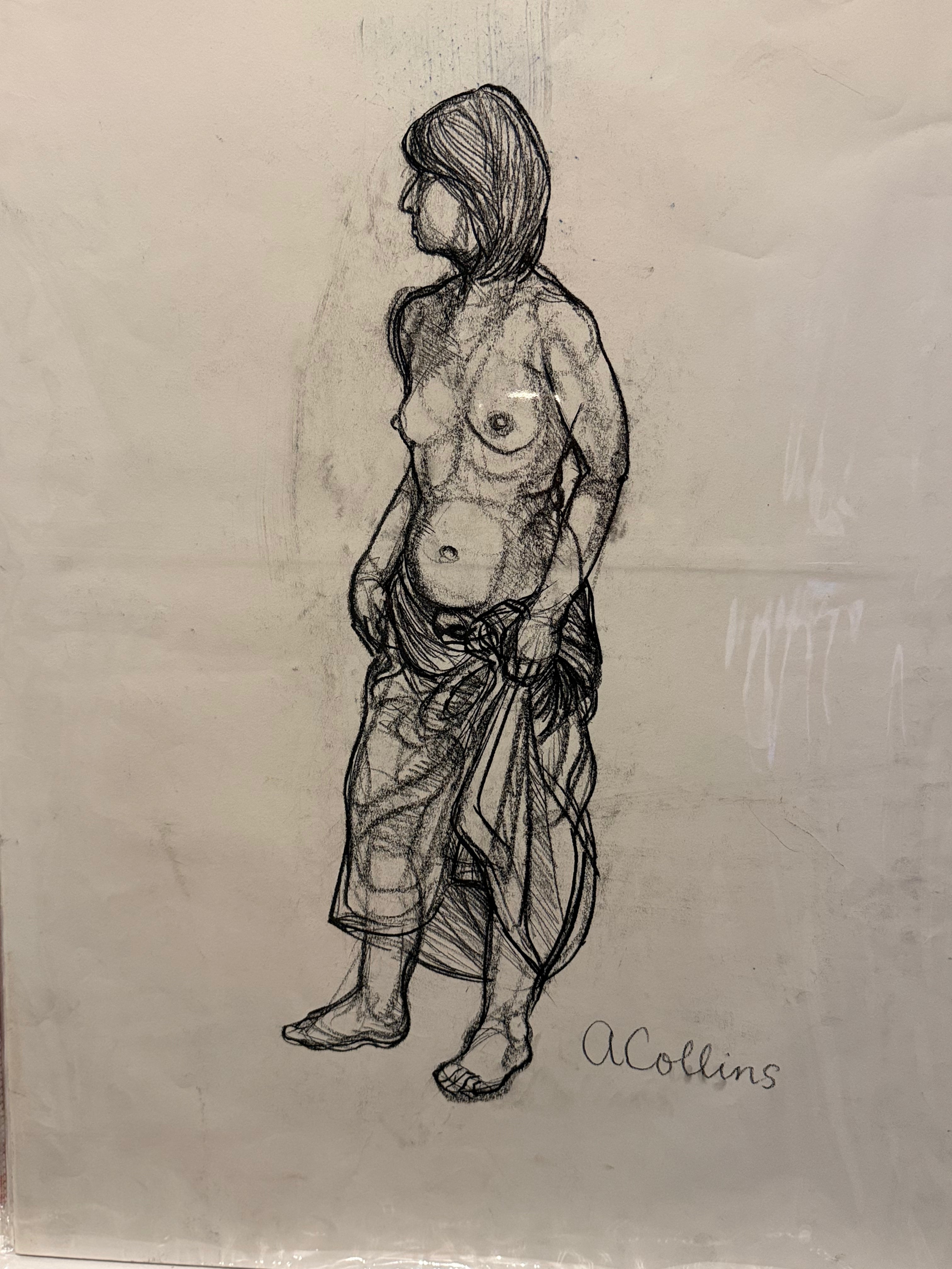 Original A1 Charcoal by Adrian Collins