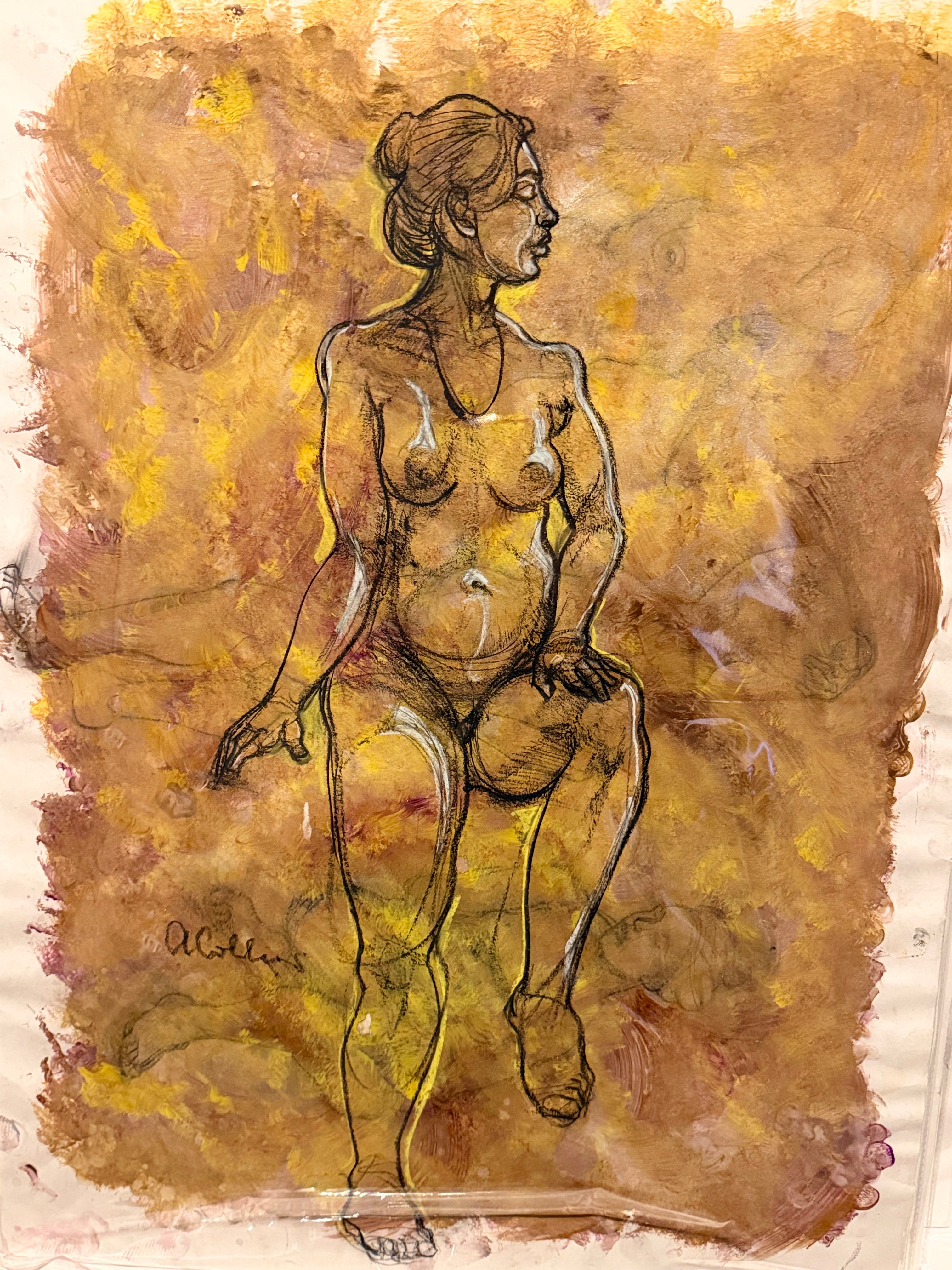 Original A1 Charcoal by Adrian Collins