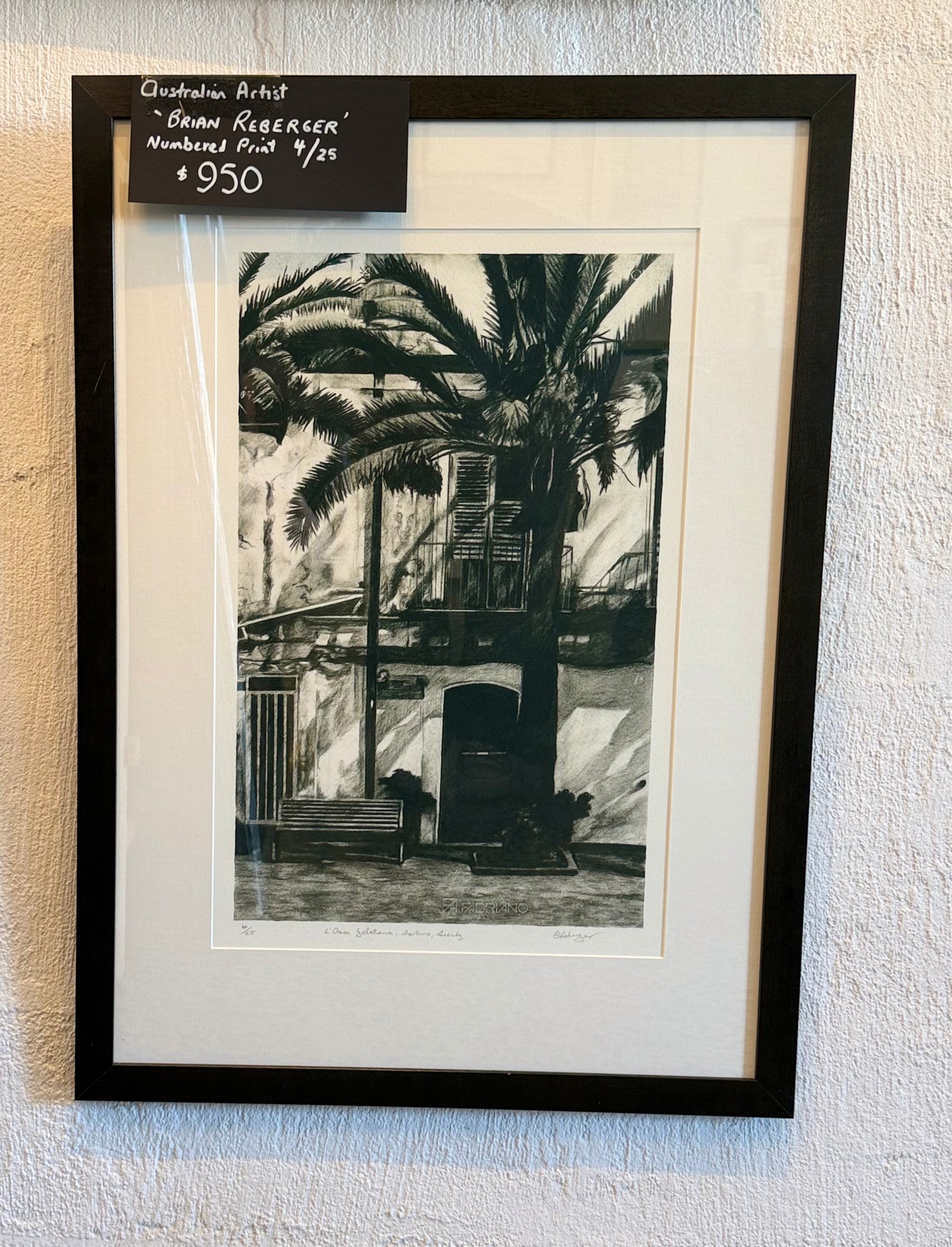 Australian Artist 'BRIAN REBERGER' Numbered Print 4/25