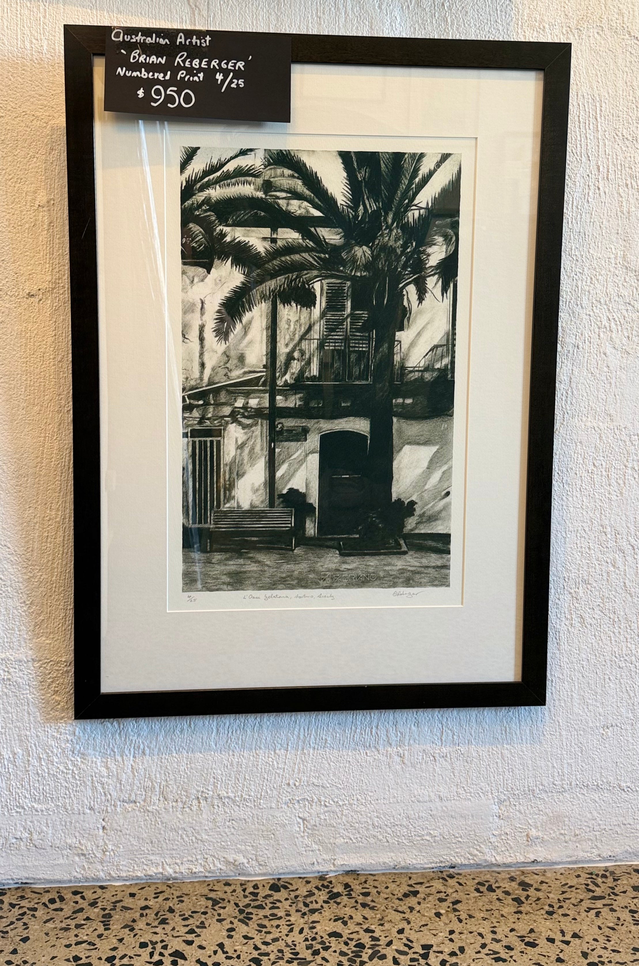 Australian Artist 'BRIAN REBERGER' Numbered Print 4/25